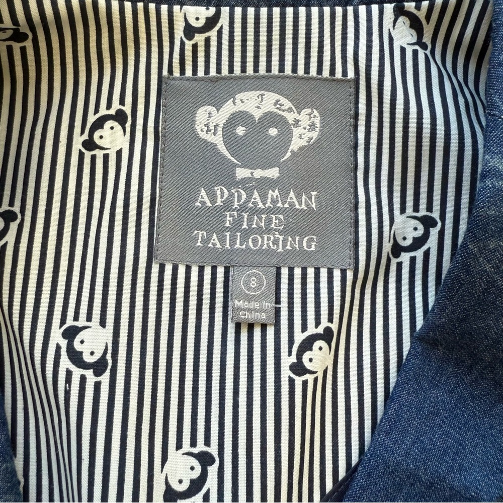 APPAMAN boys tropical sports jacket- size 8- EUC like new - Picture 5 of 6